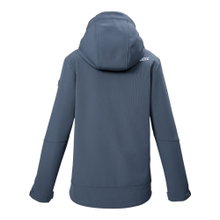 Killtec Softshell Jacket KOS 484 (with hood, windproof, water-repellent) steel blue boys